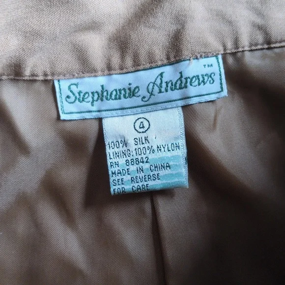 vtg 90s silk Stephanie Andrews Pants - Picture 7 of 8